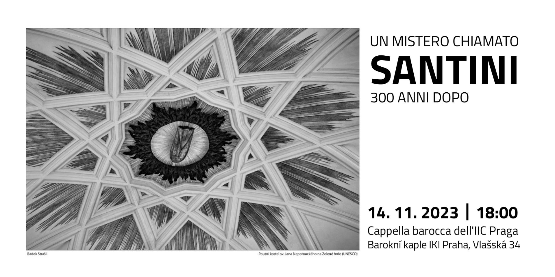 Dal 17 al 24 novembre la mostra fotografica su Santini per ricordare i 300 anni dalla sua morte