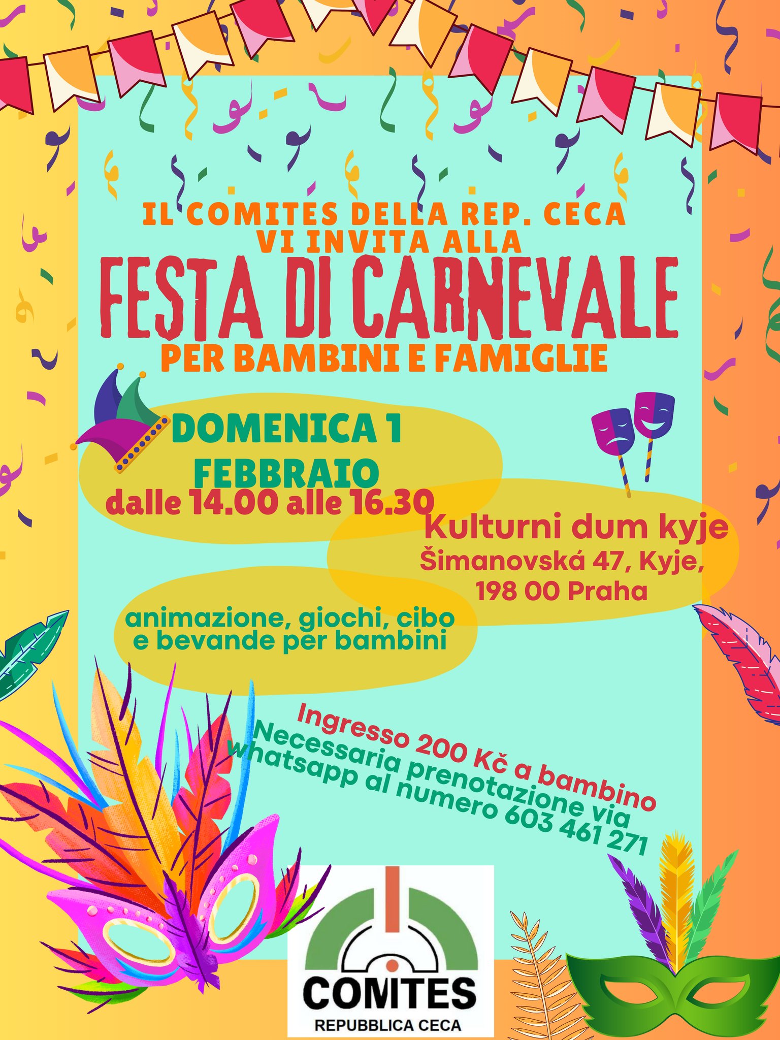 Terza festa di carnevale del Comites della Rep. Ceca