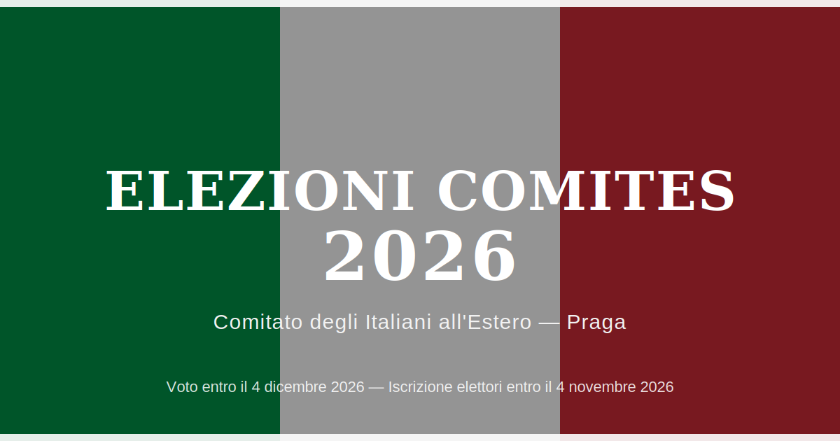 Elezioni COMITES 2026: fissata la data del voto